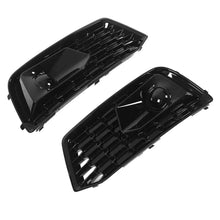Gloss Black Front Fog Light Cover Grille Bezels For AUDI Q5 NON-Sline 2018 2019 2020