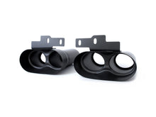 63mm Inlet Exhaust Tips Muffler Black For AUDI A6 C8 A7 2019-2024 Refit to S6 S7