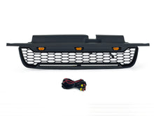Black Front Bumper Upper Grille w/ LED Lights Fits For 2001-2004 Ford Escape / Kuga