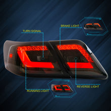 LED Tail Lights For 2006-2011 Toyota Camry XV40 Gen Sedan Smoked Rear Lamps Pair