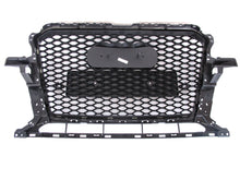 Gloss Black Honeycomb Front Mesh Grille for Audi Q5 2013–2017