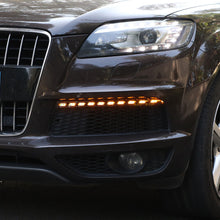 For 2010-2015 AUDI Q7 Fog Driving Lights LED DRL Daytime Running Lamps Turn Signal dr34