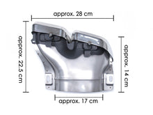Rear Diffuser + Silver Exhaust Tips For Mercedes W205 Sedan C250 C300 C43 AMG Pack di62
