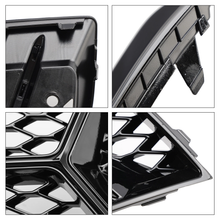 Gloss Black Fog Light Grilles Cover Pair For 2017–2020 Audi A3 8V Sedan (Non-S-Line)