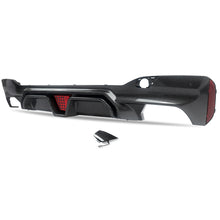 Carbon Look Rear Diffuser W/ LED For BMW G30 530i 540i M-Sport 2017-2023
