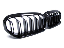 Gloss Black Front Kidney Grill for BMW 5-Series G30 520i 530i 540i 2021-2023 w/ Camera
