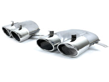 Silver/Black Exhaust Tips Tailpipe Upgrade For Audi A6 C7.5 2016 2017 2018