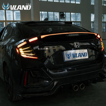 Smoke LED Tail Lights For 2018-2021 Honda Civic Hatchback LX Sport EX Rear Lamps Asembly
