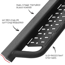 Running Boards FIT FOR 20-2025 Toyota Tundra CrewMax Nerf Bar Drop Down Step Black