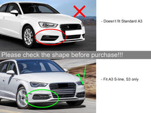 Gloss Black Fog Light Grille Covers For Audi A3 S-Line S3 8V 2013–2016