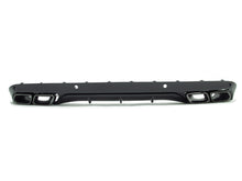C63 Style Rear Diffuser + Black Exhaust Tips For Mercedes W205 C-Class Base C300 C250 Non-AMG 2015-2021