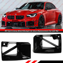 For 2023-2025 BMW G87 M2 MP Style Gloss Black Front Bumper Air Duct Vent Replacement