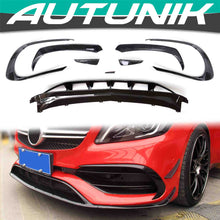 Gloss Black Front Bumper Lip Splitter For 2017-2019 Mercedes CLA C117 W117 CLA200 CLA250 CLA45 pz210