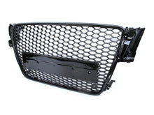 Front Mesh RS5 Style Bumper Hood Hex Grille Black For 2008-2012 Audi A5/S5 B8 8T