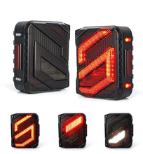 Pair For Jeep Wrangler JK JKU 2007-2018 LED Smoke Tail Lights Rear Brake Reverse Lamps