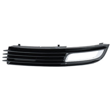 LH+RH Front Bumper Fog Light Cover Grille Glossy Black For Audi A8 D3 4E 2008-2010