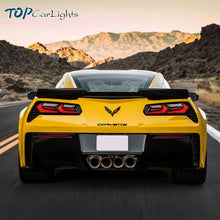 Red LED Tail Lights For Chevrolet Corvette C7 2014-2019 w/Animation