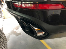 3-Layer Silver Sport Exhaust Tips Muffler Pipe For For Porsche Macan 2.0L 2019-2025