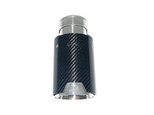 Carbon fiber Exhaust Tips 65mm Inlet Muffler Pipes Fit for BMW