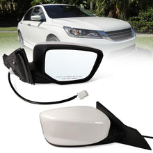 3Pin L+R For Honda Accord Sedan 2013-2017 Pearl White Non-Headted Side Mirror Driver&Passenger Power Glass