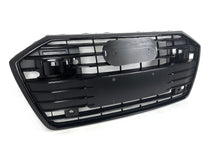 Front Bumper Upper Grille Gloss Black For Audi A6 S6 C8 2019-2023 2024