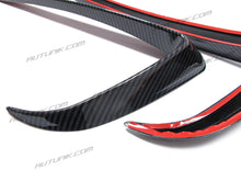 Carbon Fiber ABS Front Fog Light Trim Cover Eyebrow Covers Fit Tesla Model Y 2020 2021 2022 te12