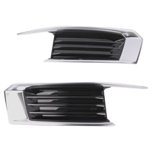 Pair Front Bumper Fog Light Grill Cover Bezels Chrome For Cadillac XTS 2018-2019