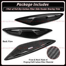 For 2019-2026 BMW G14 G15 G16 840i Full Carbon Fiber Fender Garnish Side Trim Cover