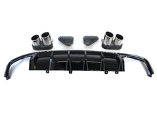 Rear Diffuser w/ Silver Exhaust Tips For AUDI A7 C8 S-line S7 2019-2023 di155