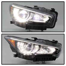Right Side For 2014-2022 Infiniti Q50 w/o AFS DRL Projector Headlight Headlamp - Passenger