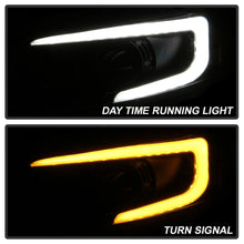 Left+Right Black Headlamps for Infiniti 2003-2008 FX35 FX45 LED DRL Tube Switchback Signal Headlights