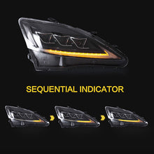 Left & Right LED DRL Projector Headlights for 2006–2013 Lexus IS250 IS350 ISF
