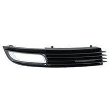 LH+RH Front Bumper Fog Light Cover Grille Glossy Black For Audi A8 D3 4E 2008-2010