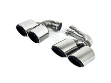 Shiny Silver Exhaust Tips For 2019–2025 Porsche Cayenne E-Hybrid Pair
