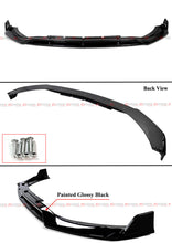 For 2022-2025 Mercedes W206 C300 C43 AMG Sedan Gloss Black Front Bumper Lip Splitter
