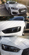 For 2017-2024 Audi A5 S5 RS5 Real Carbon Fiber Headlight Eyelid Cover Trim Eyebrow