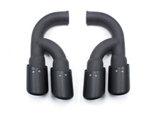 Matte Black Exhaust Tips Muffler for Porsche Cayenne 2011-2014 Long Pipes