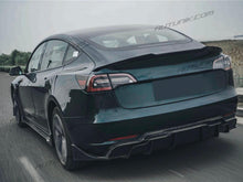 Gloss Black Rear Diffuser Aprons Side Canards for Tesla Model 3 2017-2023 di139