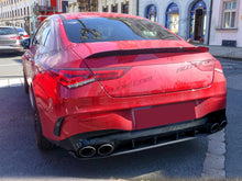 Black Rear Diffuser + Exhaust Tips for Mercedes CLA C118 CLA35 CLA45 CLA250 CLA200 AMG Pack 2021-2023 di115
