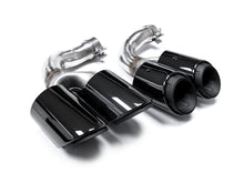 Black Sport Exhaust Tips Tailpipe For Porsche Cayenne 9Y0 9Y3 2019-2024 et132