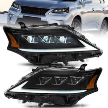 Right+Left LED Headlights For Lexus RX 350 450H 2013-2015 w/ Start Up DRL Front Lamps (Fit factory Halogen version)