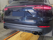 Black Exhaust Tips For 2019–2025 Porsche Cayenne E-Hybrid Tailpipe Pair