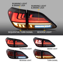 Smoked LED Tail Lights For 2010-2015 Lexus RX350 RX450 RX270 Rear Lamps