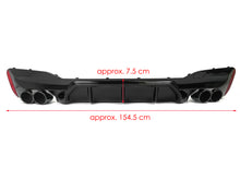 Gloss Black M5 Style Rear Diffuser + Exhaust Tips For BMW G30 540i M-Sport 2017-2023