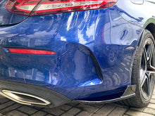 Gloss Black Rear Apron Side Splitter For Mercedes C W205 C205 Coupe 2015-2021