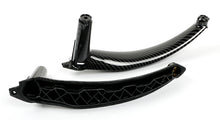4PCS Carbon Fiber Look Interior Door Handle Pull Panel Trim For BMW X5 E70 X6 E71 2007–2014