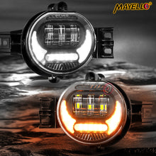 Pair LED Fog Lights with DRL for 2002-2008 Dodge Ram 1500 & 2003-2009 Ram 2500 3500