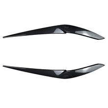 Headlight Eyelid Eyebrow Trim For BMW X5 G05 X6 G06 2019-2023 Carbon Look / Glossy Black