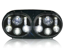 5.75" Dual LED Headlight Projector Fits For Harley Touring Road Glide 1998-2013
