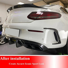 Real Carbon Fiber Rear Diffuser for Mercedes W205 C205 C63 C63S Coupe 2015-2020